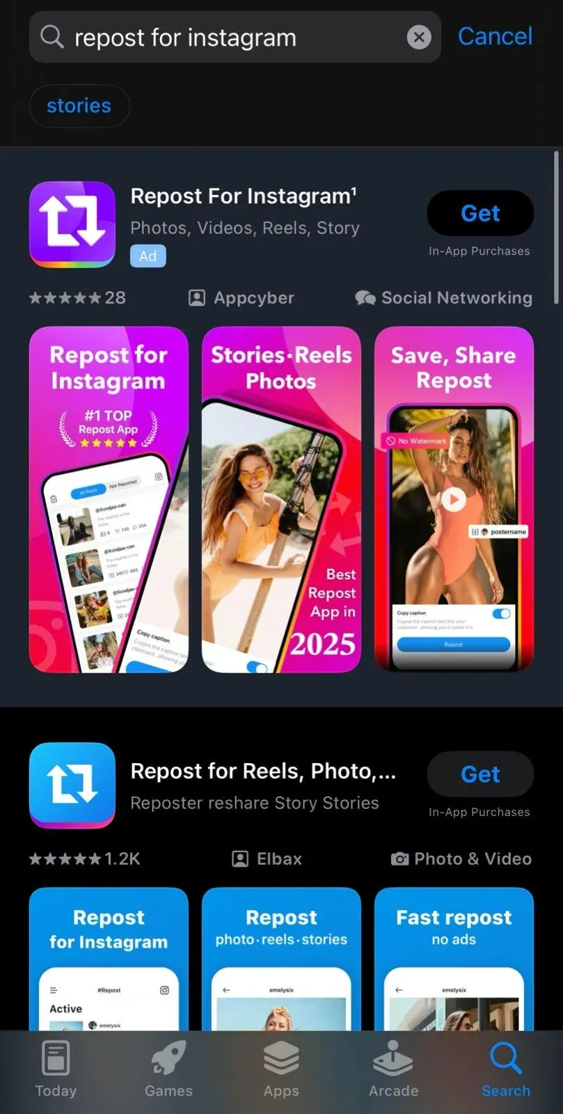 Repost helper app example