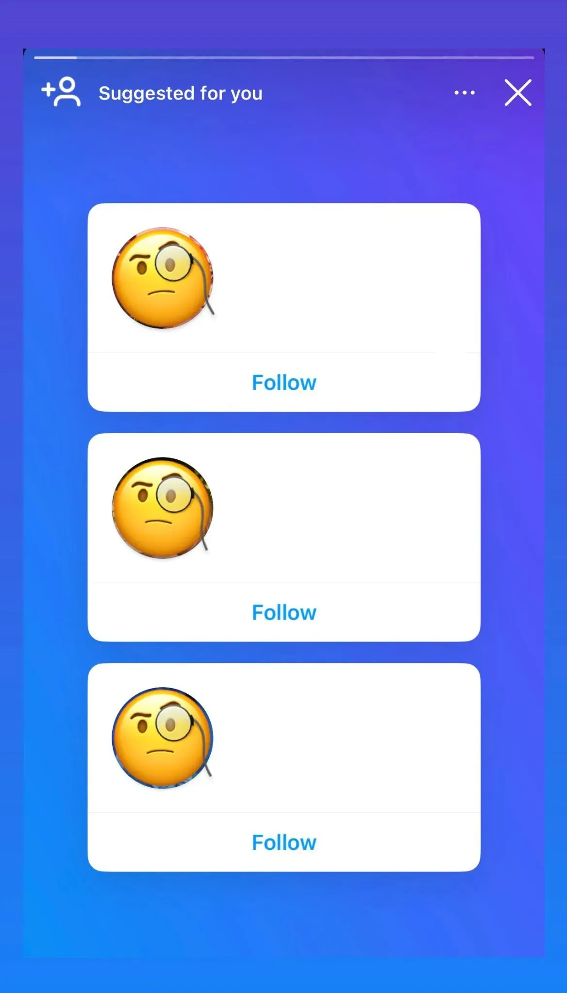 Instagram 'Suggested for You' section