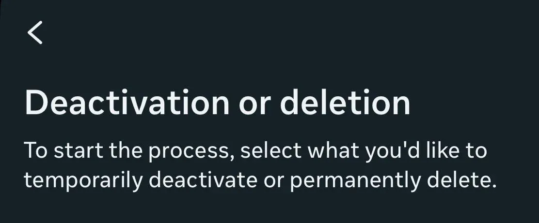 Deactivate vs Delete options overview