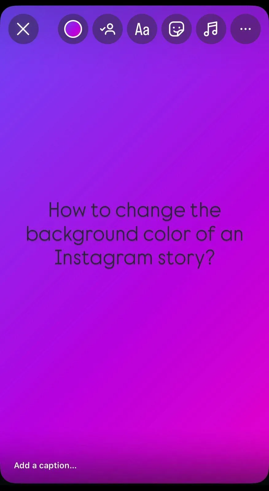 Cycle through background colors for a text‑only story
