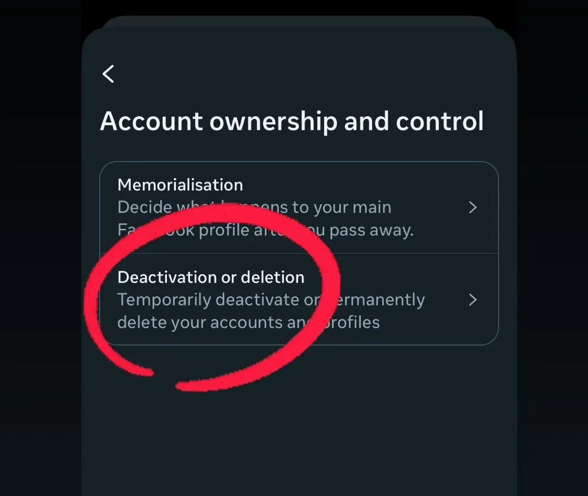 Select Account Ownership and Control