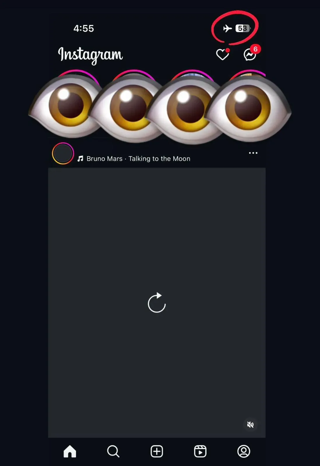 Airplane mode trick for watching Stories