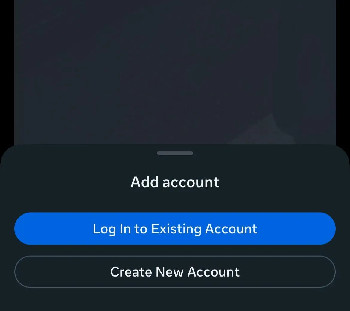 Viewing with a second (burner) Instagram account
